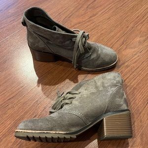 Grey Suede Boots